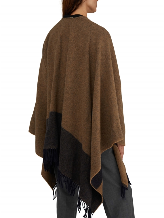Max Mara Deodara Poncho, Camello 